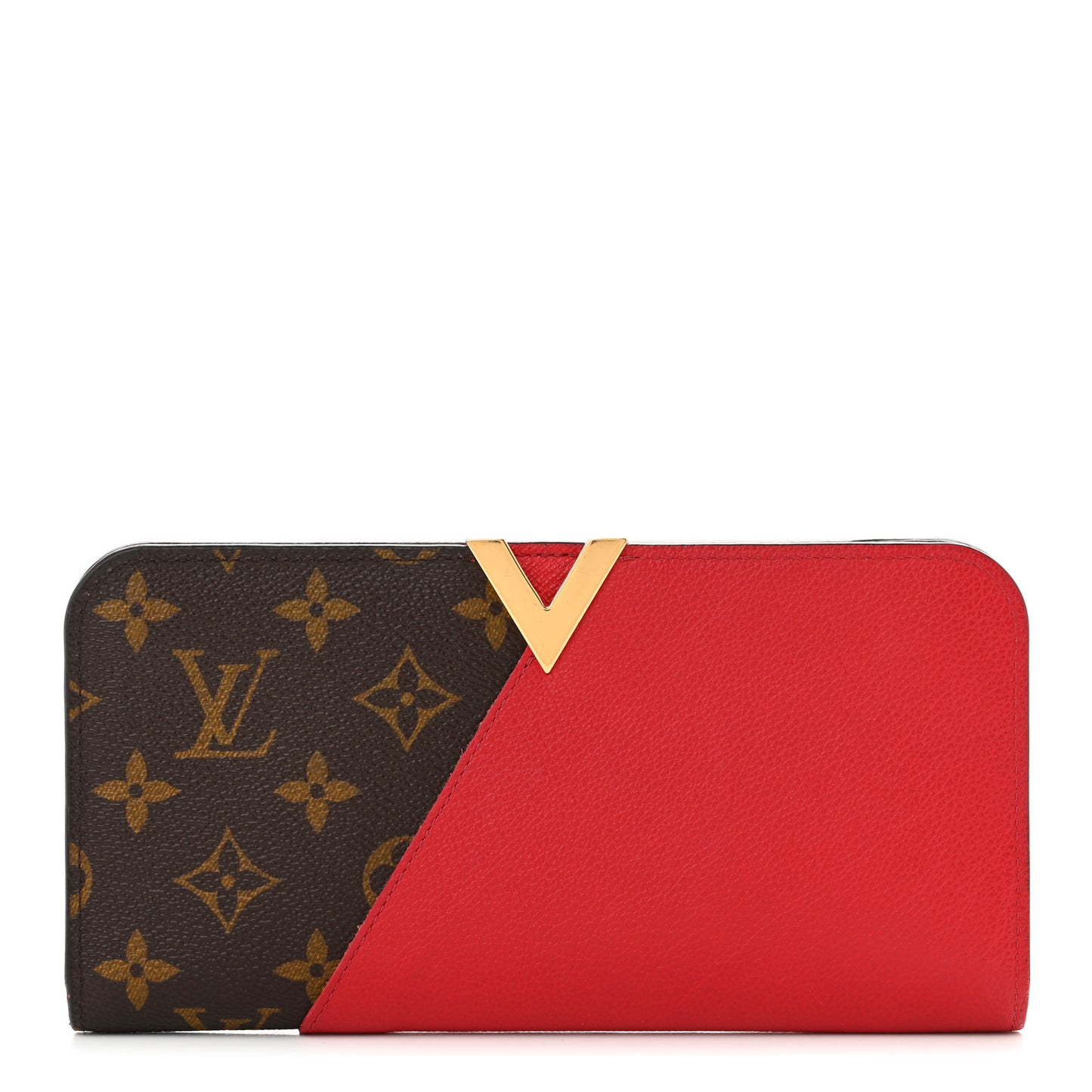 Monogram Calfskin Kimono Wallet Cherry