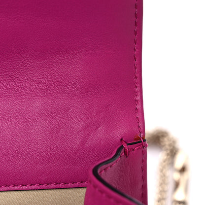 Valentino Garavani Vitello Mini Glam Lock Rockstud Flap Fuxia 12 of 14