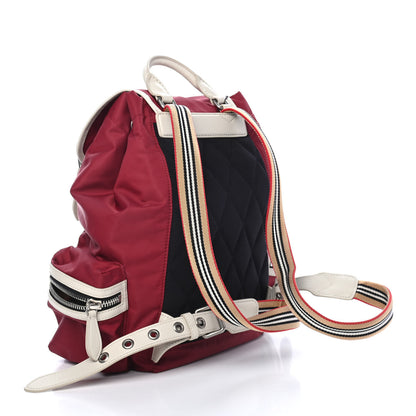 Burberry Nylon Medium Rucksack Backpack Red Parade 2 of 4