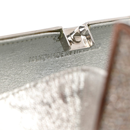 Judith Leiber Crystal Minaudiere Clutch Black Silver 7 of 9
