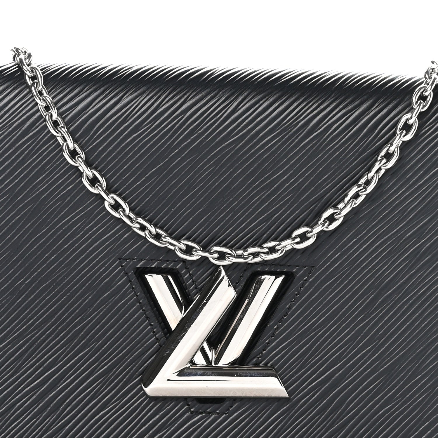 Louis Vuitton Epi Twist Belt Chain Wallet Black 7 of 9