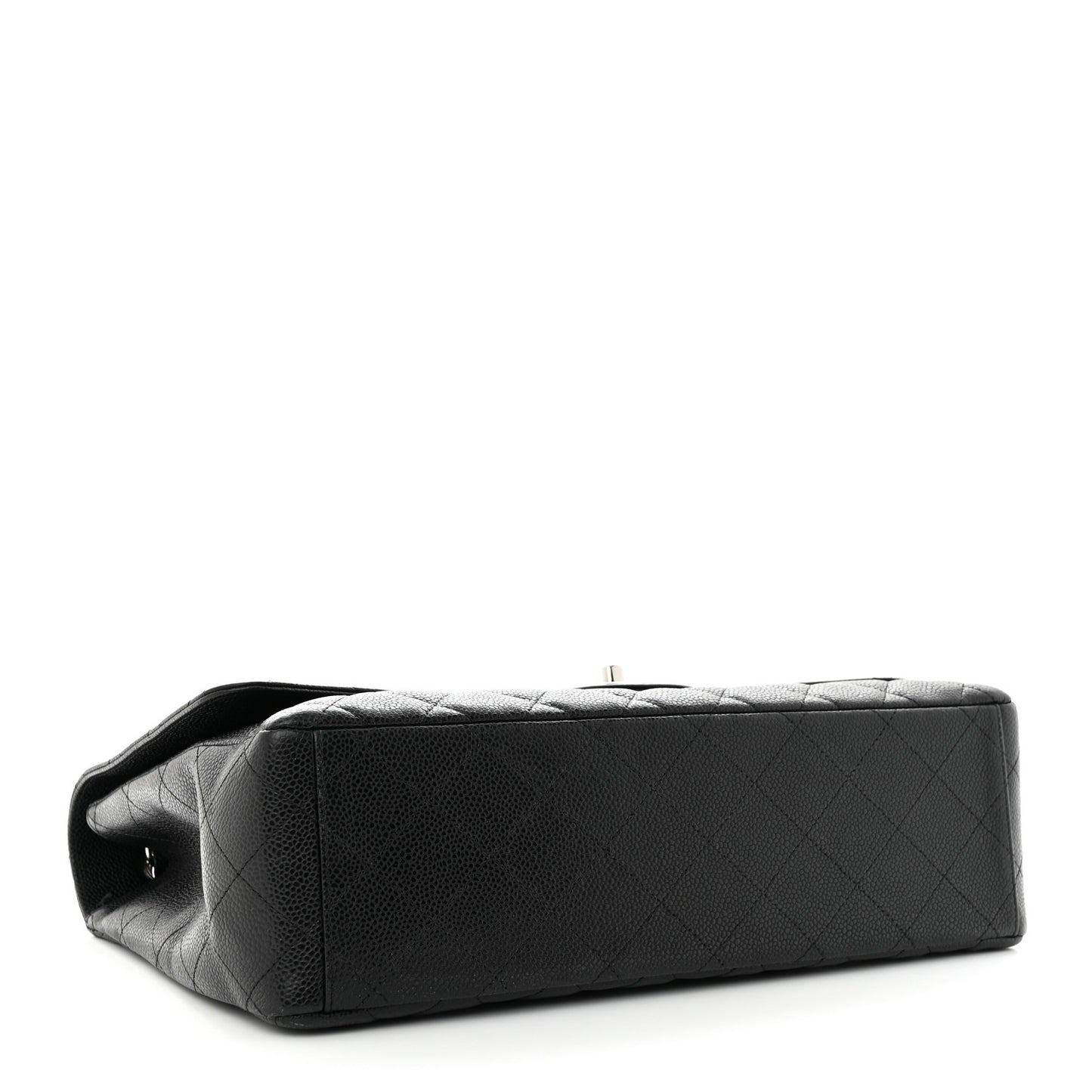 Caviar Quilted Maxi Single Flap Black