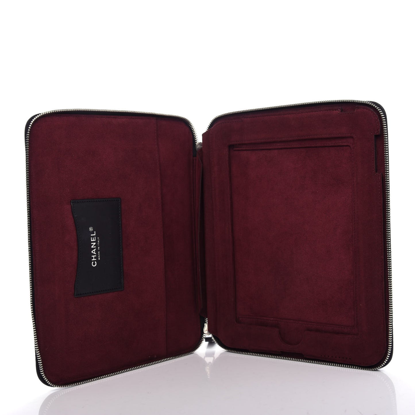 Calfskin Embossed Lucky Symbols iPad Case Black