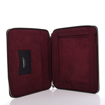 Chanel Calfskin Embossed Lucky Symbols iPad Case Black 5 of 6