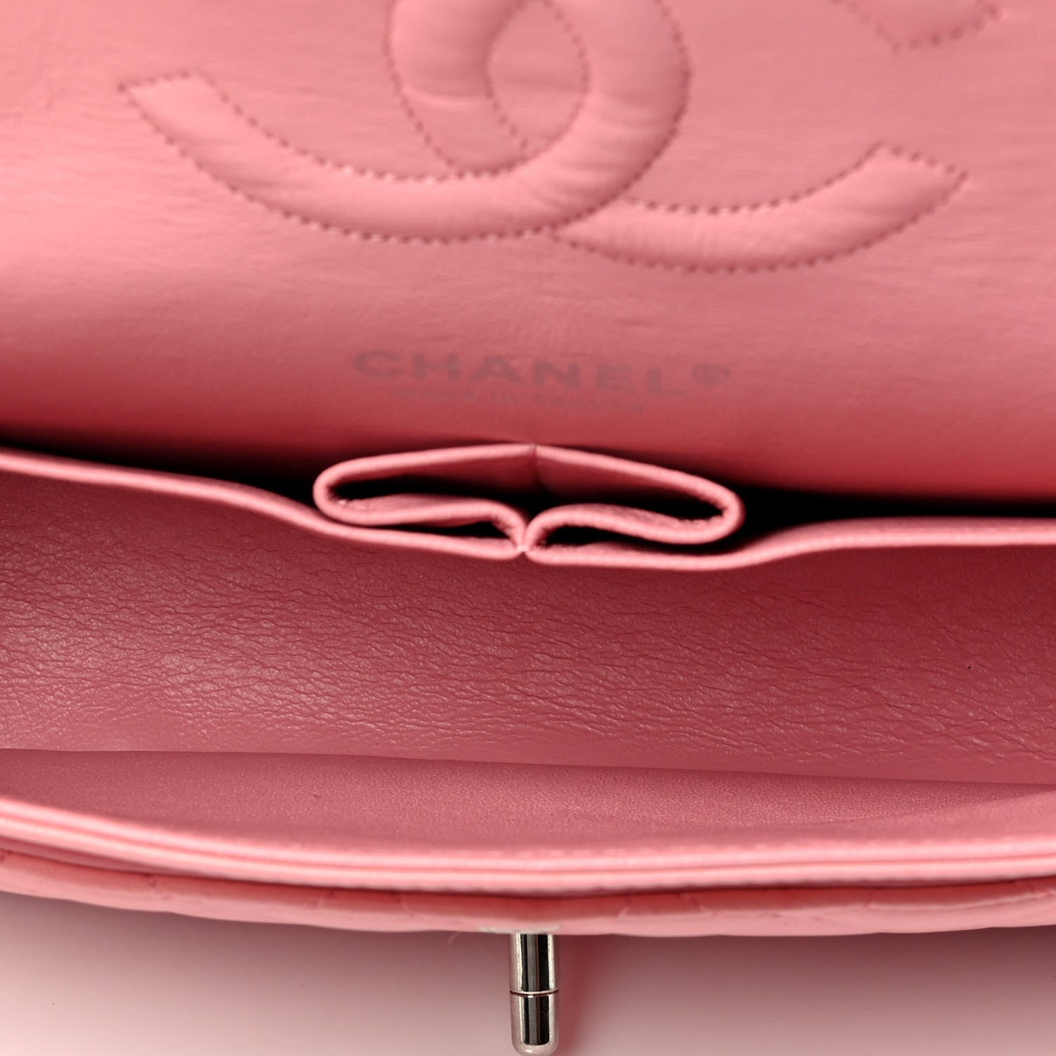 Chanel Lambskin Quilted Medium Double Flap Pink 4 of 4