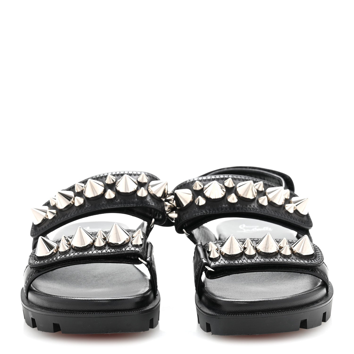 Christian Louboutin Nappa Spikita Cool Platform Sandals 37.5 Black 3 of 10