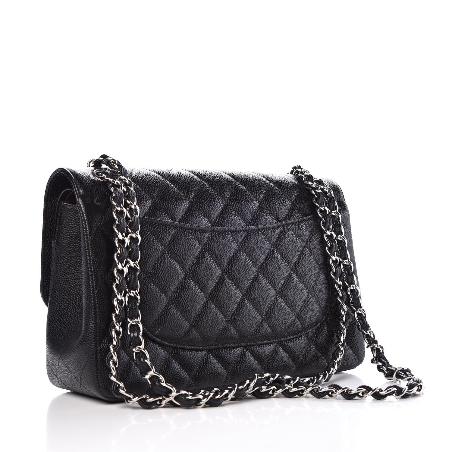 Chanel Caviar Quilted Jumbo Double Flap Black 4 of 9