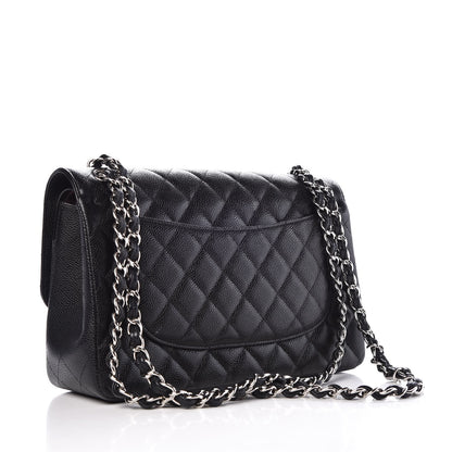 Chanel Caviar Quilted Jumbo Double Flap Black 4 of 9