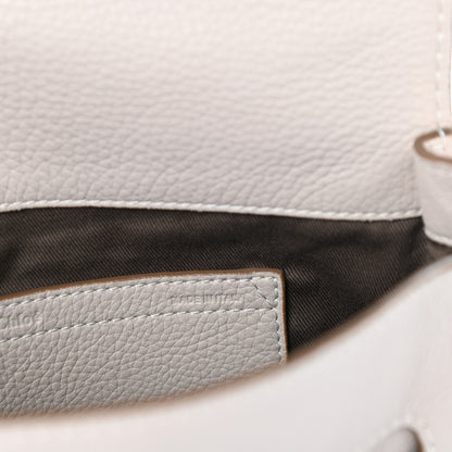 Chloe Calfskin Medium Marcie Round Crossbody Bag Abstract White 7 of 10