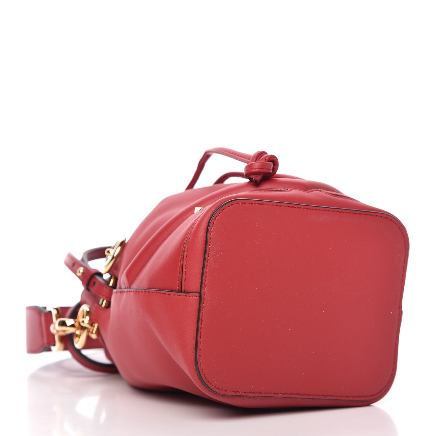 Fendi Vitello Century F is Fendi Eyebrow Monster Eyes Embossed Mini Mon Tresor Bucket Bag Fragola 4 of 9