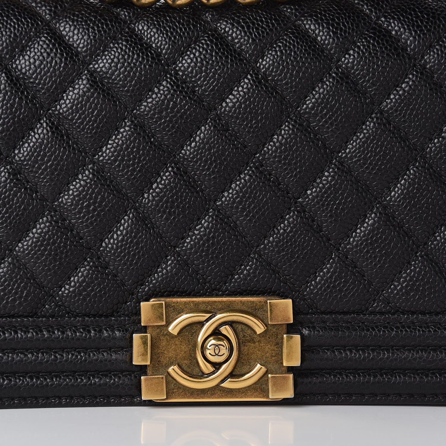Chanel Caviar Quilted Medium Boy Flap Black 12 of 12