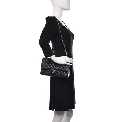 Chanel Caviar Quilted Medium Double Flap Black 2 of 10