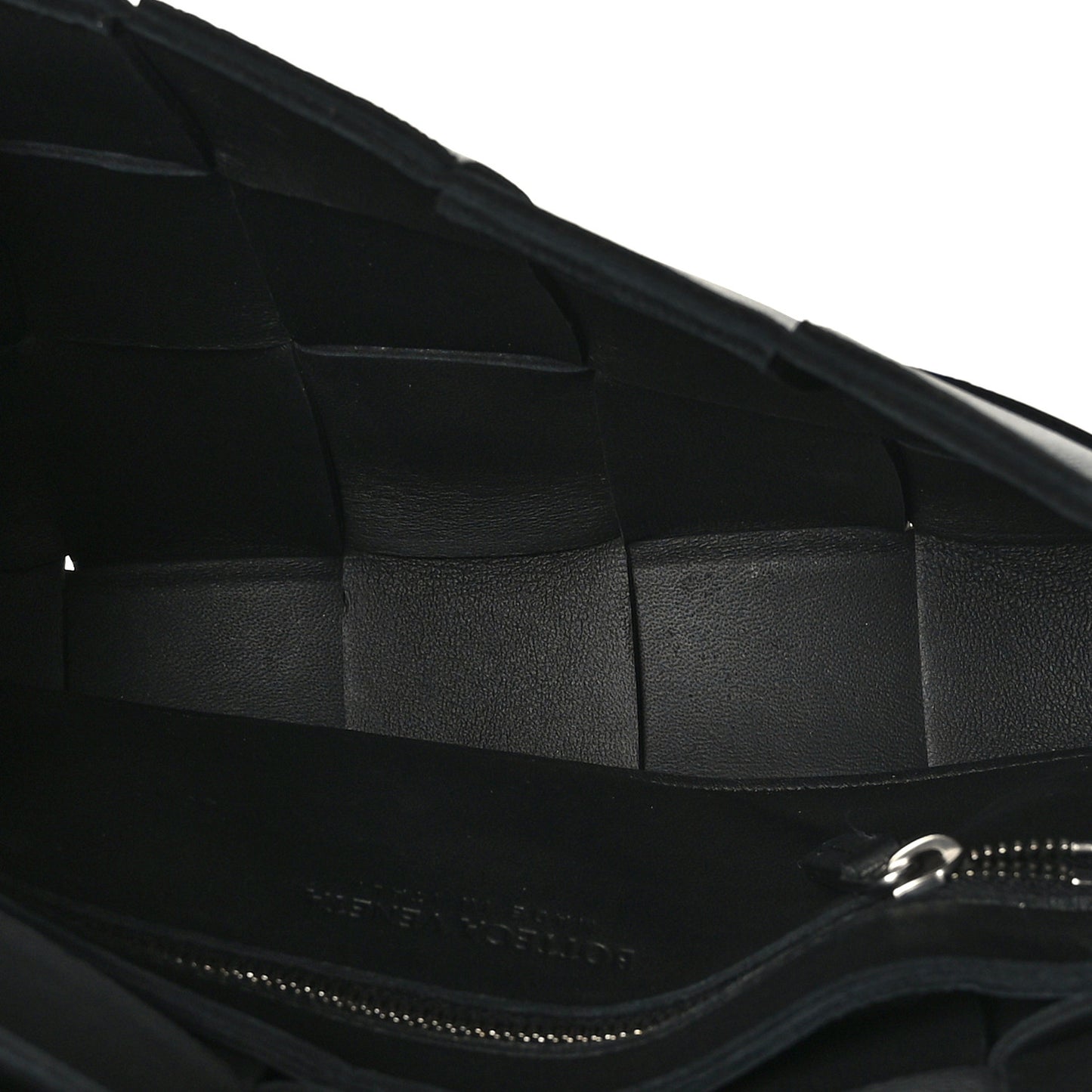 Lambskin Maxi Intrecciato Cassette Crossbody Bag Black