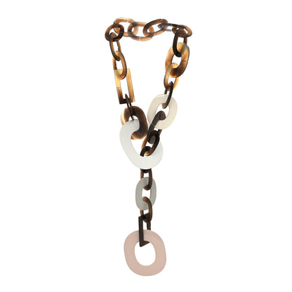 Hermes Lacquered Wood Buffalo Horn Duncan Necklace 3 of 4