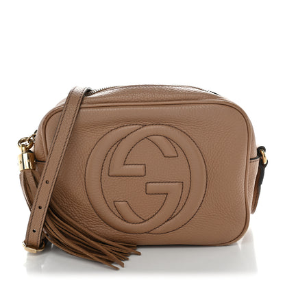 Gucci Pebbled Calfskin Small Soho Disco Bag Rose Beige 1 of 15
