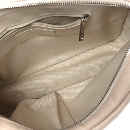 Chanel Caviar Quilted Medium Casual Journey Flap Light Beige 5 of 10
