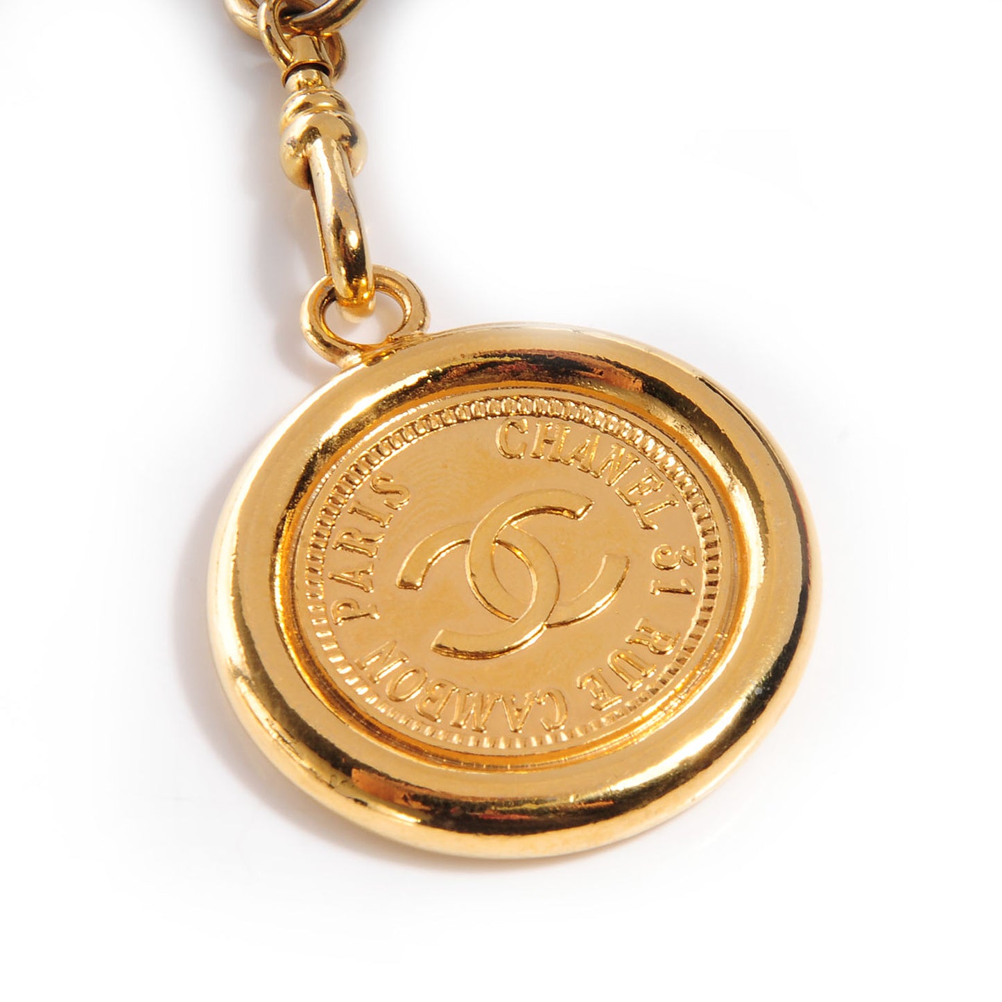 Chain CC 31 Rue Cambon Medallion Belt Gold