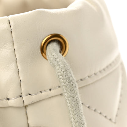 Gucci Calfskin Matelasse Mini GG Marmont 2.0 Bucket Bag White 12 of 16