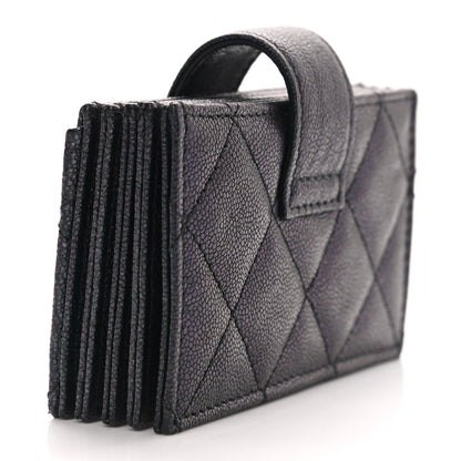 Chanel Iridescent Caviar Quilted Gusseted Card Holder Black 3 of 8
