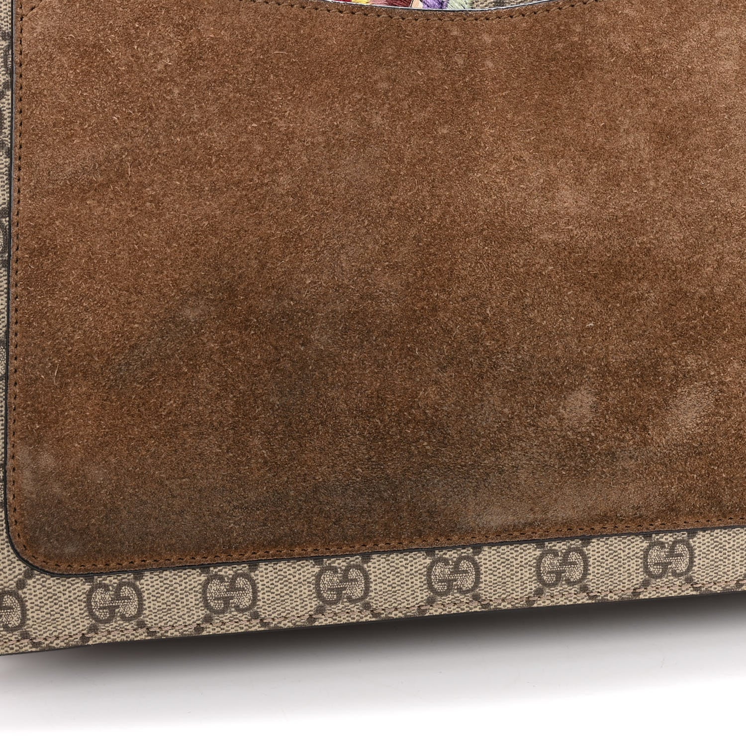 Gucci GG Supreme Monogram Embroidered Medium Dionysus Shoulder Bag Taupe 15 of 16