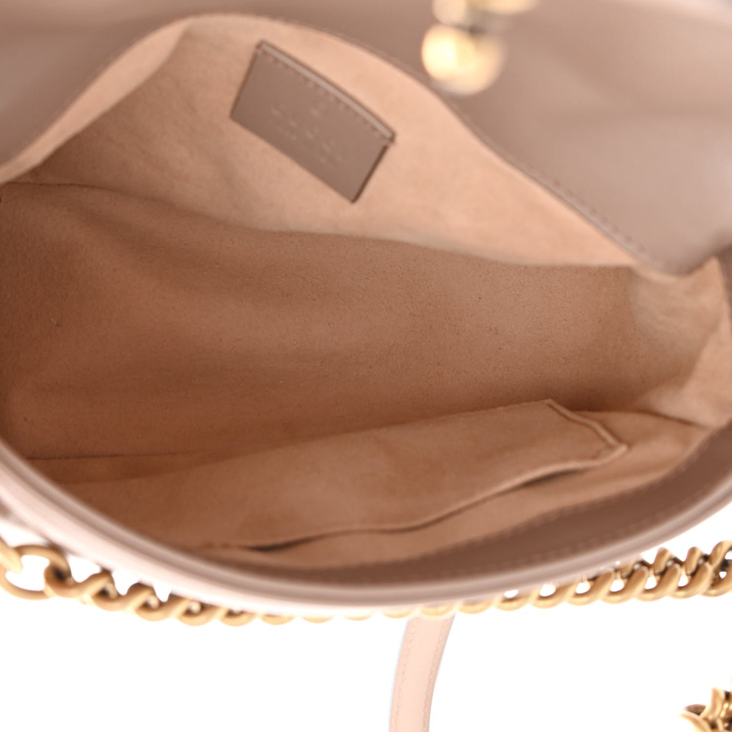 Calfskin Matelasse Mini GG Marmont Top Handle Shoulder Bag Porcelain Rose