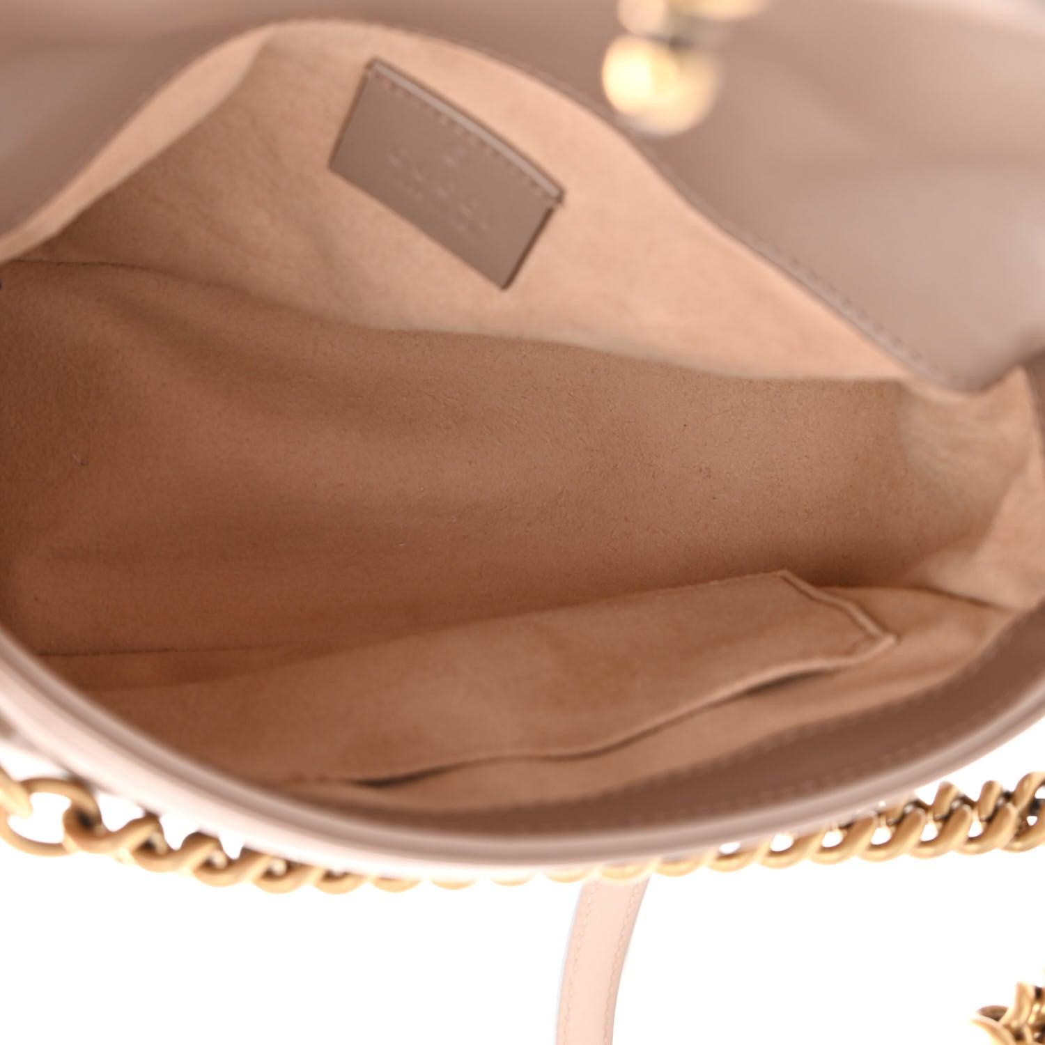 Gucci Calfskin Matelasse Mini GG Marmont Top Handle Shoulder Bag Porcelain Rose 5 of 15