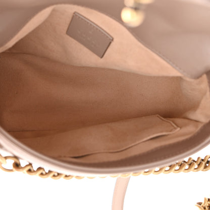 Gucci Calfskin Matelasse Mini GG Marmont Top Handle Shoulder Bag Porcelain Rose 5 of 15