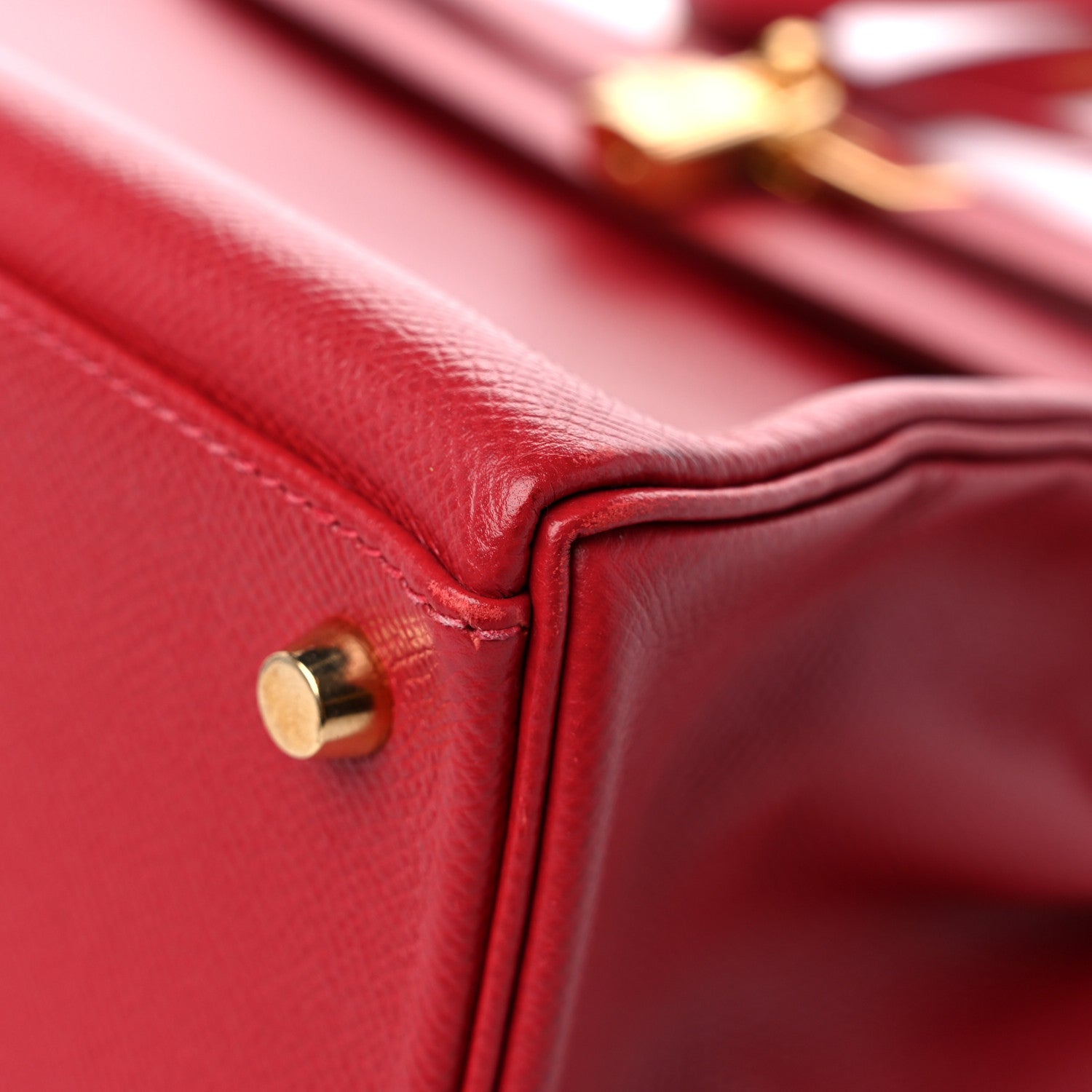 Hermes Courchevel Kelly Retourne 32 Rouge Vif 9 of 17