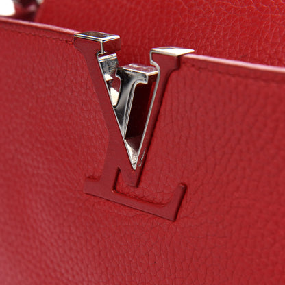 Louis Vuitton Taurillon Snakeskin Capucines MM Rubis 11 of 20