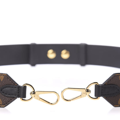 Louis Vuitton Monogram Bandouliere Shoulder Strap Black 3 of 5