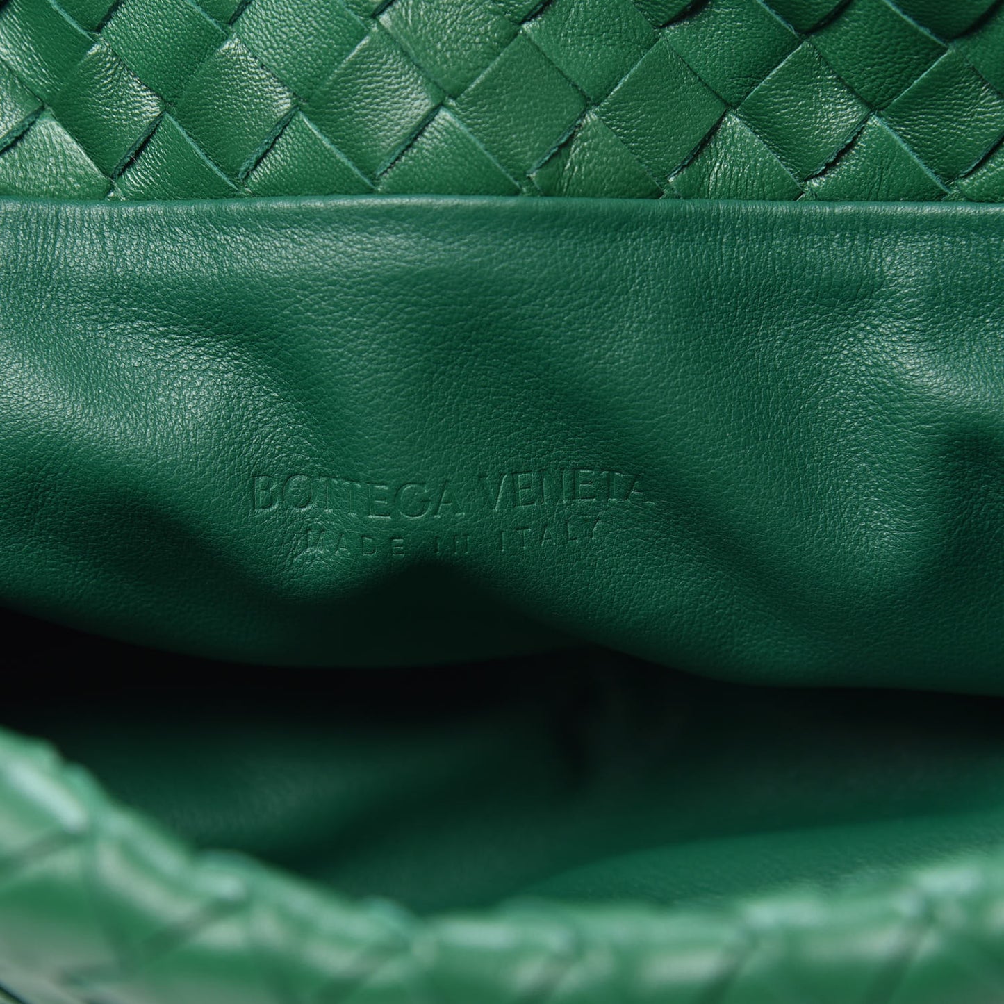 Nappa Intrecciato Small Bulb Racing Green