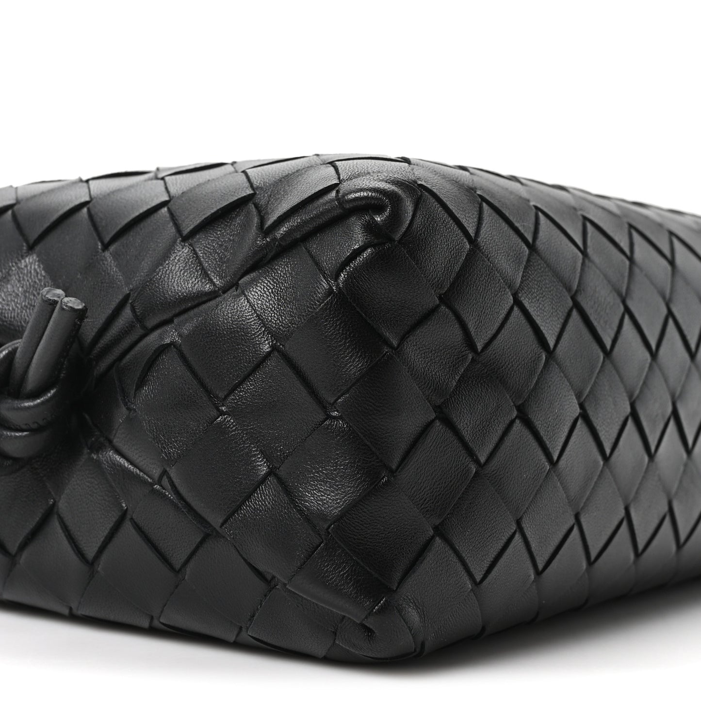 Nappa Intrecciato Small Loop Camera Bag Black