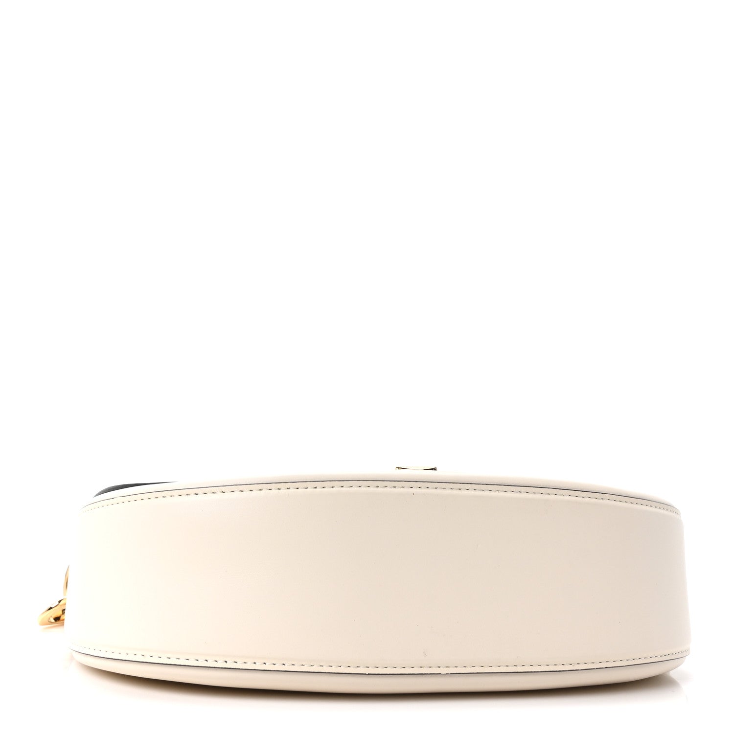 Valentino Garavani Calfskin Ohval Foldover Shoulder Bag White 4 of 10