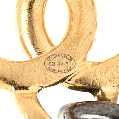 Chanel Chain CC Dangle Earrings Gold 4 of 6