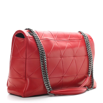 Saint Laurent Lambskin Patchwork Monogram Large Jamie Red 6 of 25