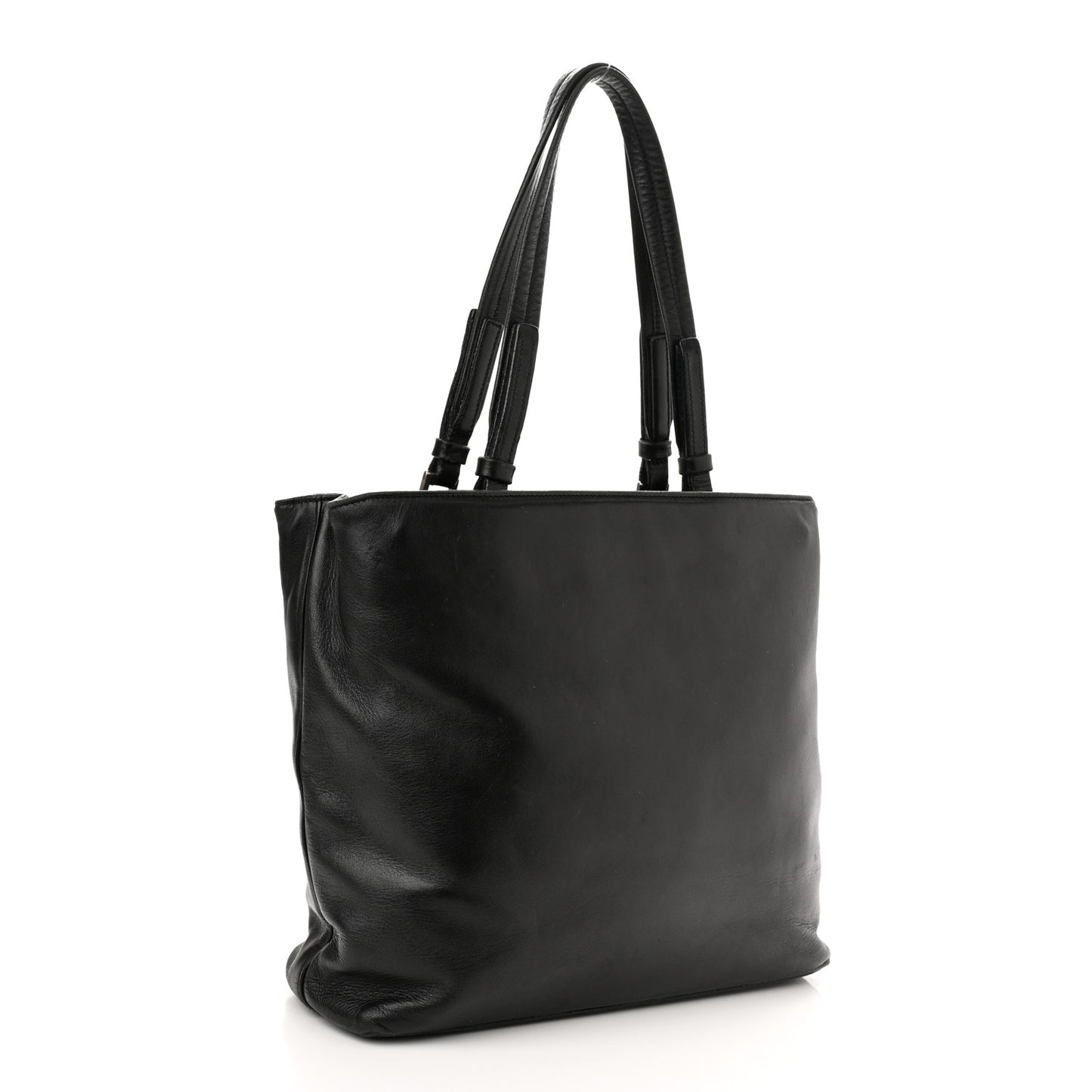 Nappa Shopping Tote Black