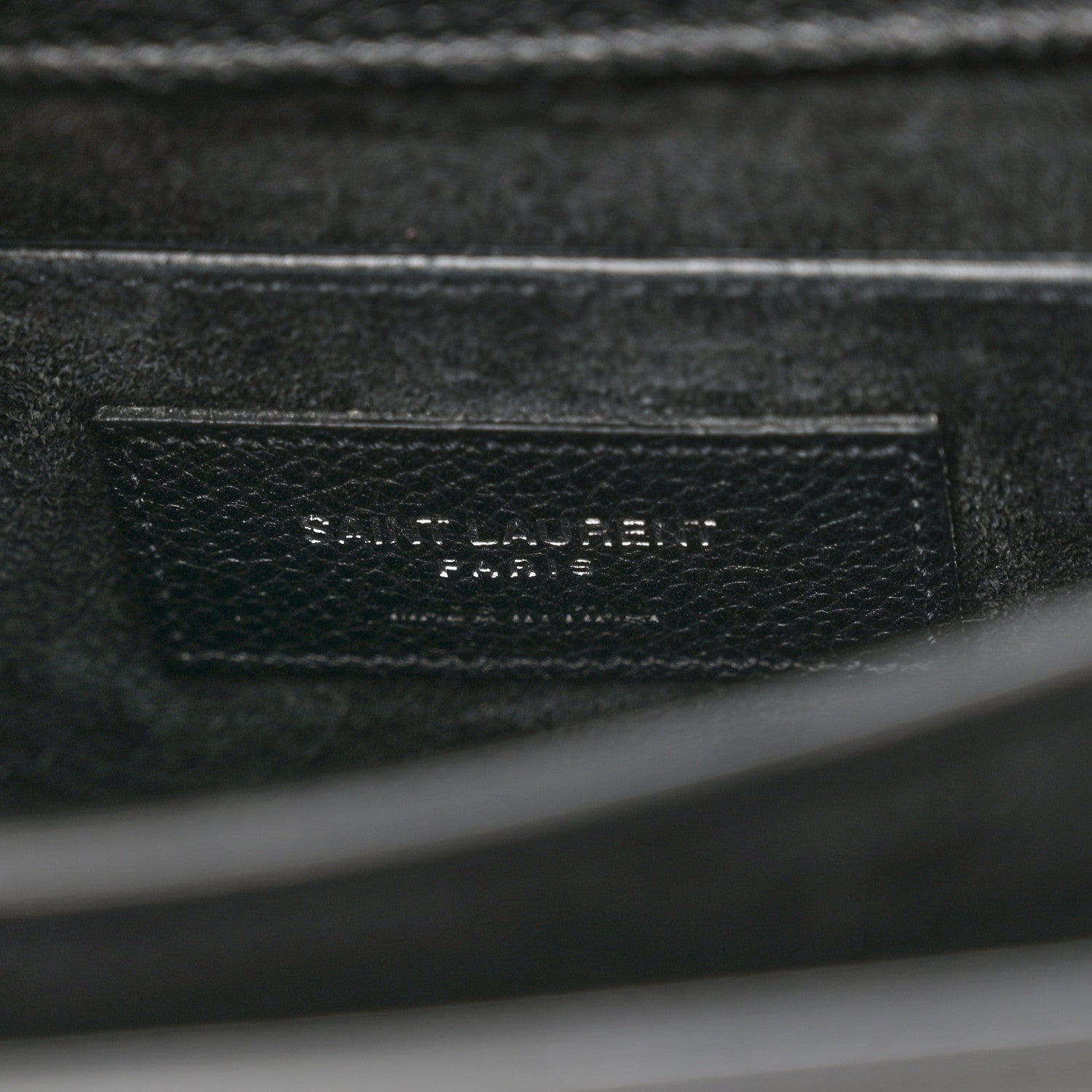 Saint Laurent Grained Calfskin Medium Monogram Sunset Black 6 of 10