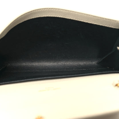 Saint Laurent Grain De Poudre Monogram Uptown Chain Wallet Crema Soft 6 of 12