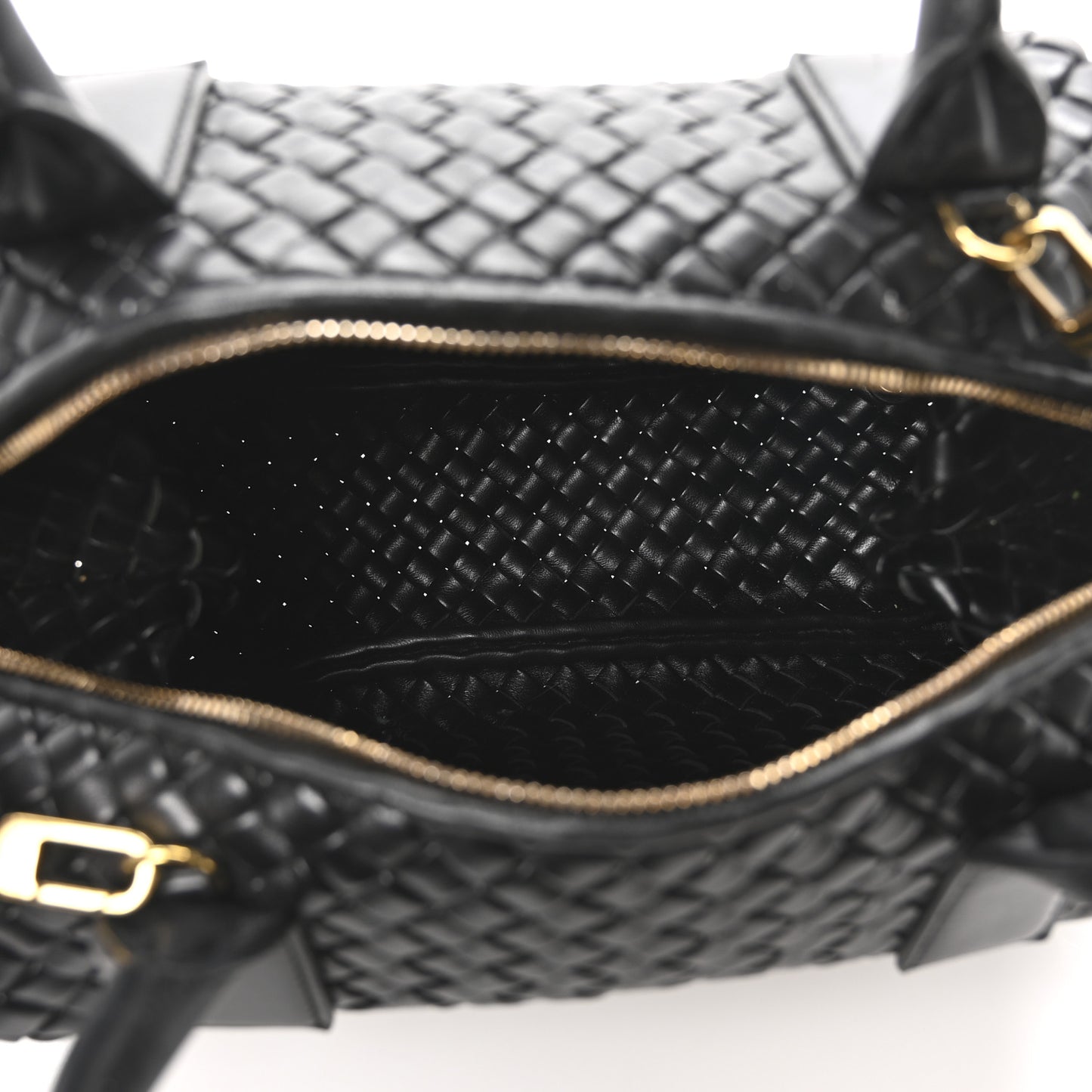 Nappa Intrecciato Medium Bauletto Black Black