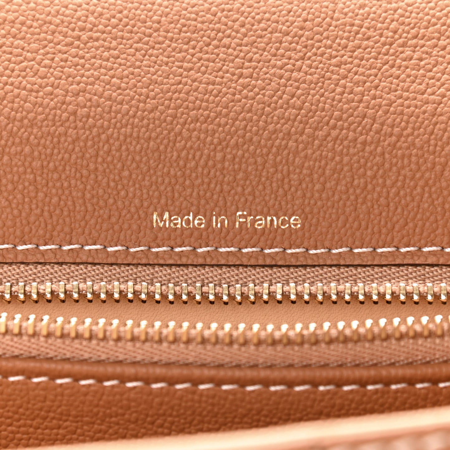 Grained Calfskin Rodeo Surpique MM Brillant Satchel Vegetal Ivory
