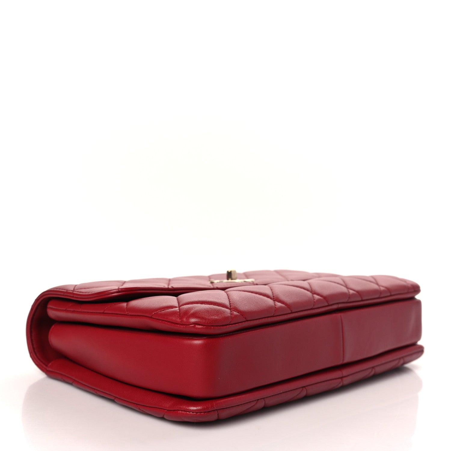 Chanel Lambskin Quilted Medium Trendy CC Flap Dual Handle Bag Red 3 of 8