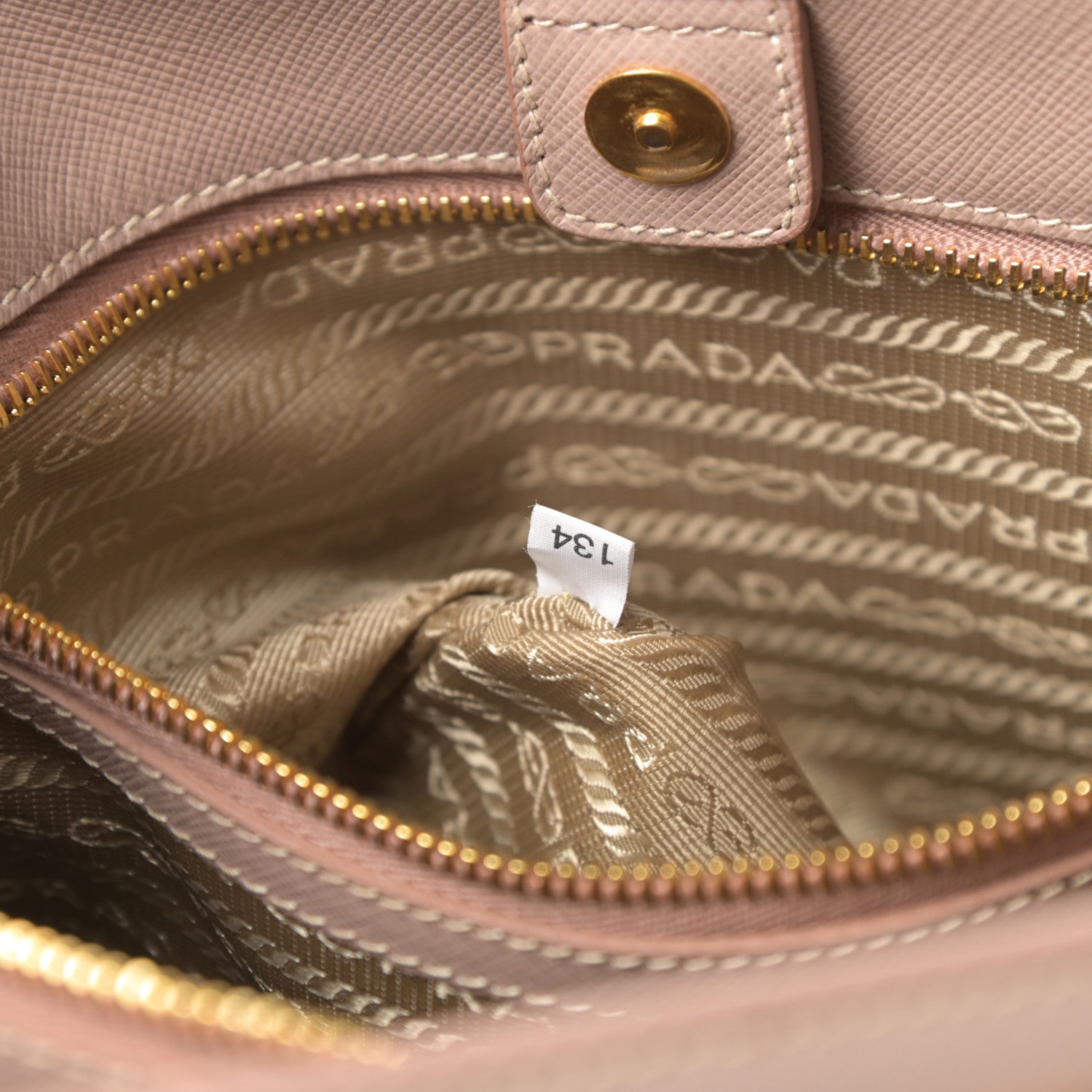 Prada Saffiano Lux Medium Tote Cammeo 9 of 14