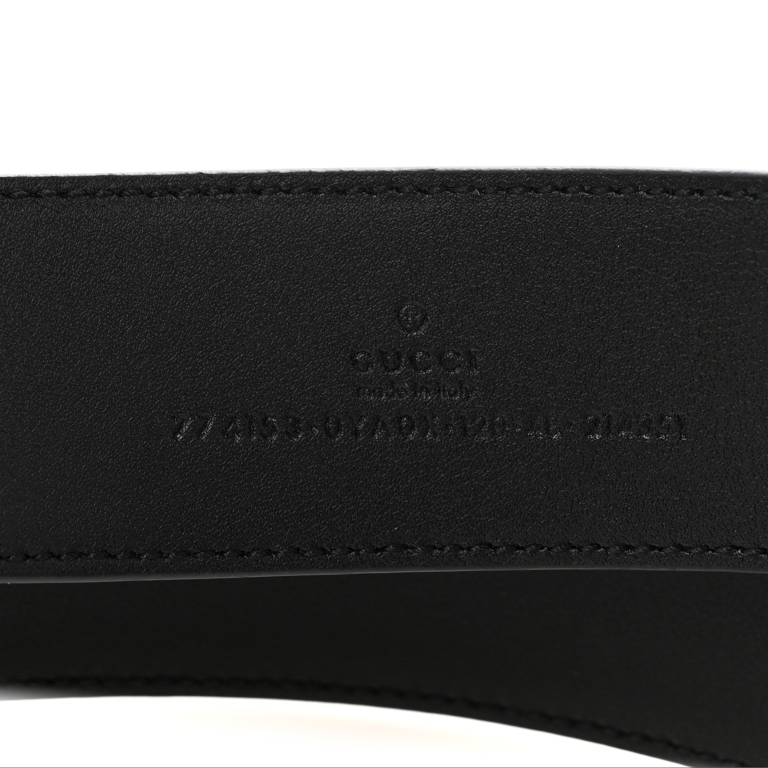 Gucci Plutone Calfskin Interlocking G 40mm Belt 120 48 Black 5 of 6