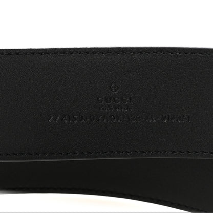Gucci Plutone Calfskin Interlocking G 40mm Belt 120 48 Black 5 of 6