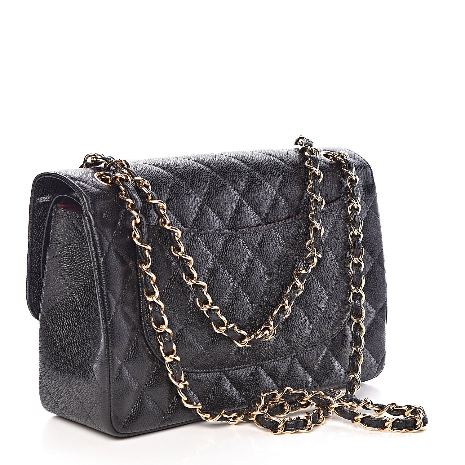 Chanel Caviar Quilted Jumbo Double Flap Black 3 of 11