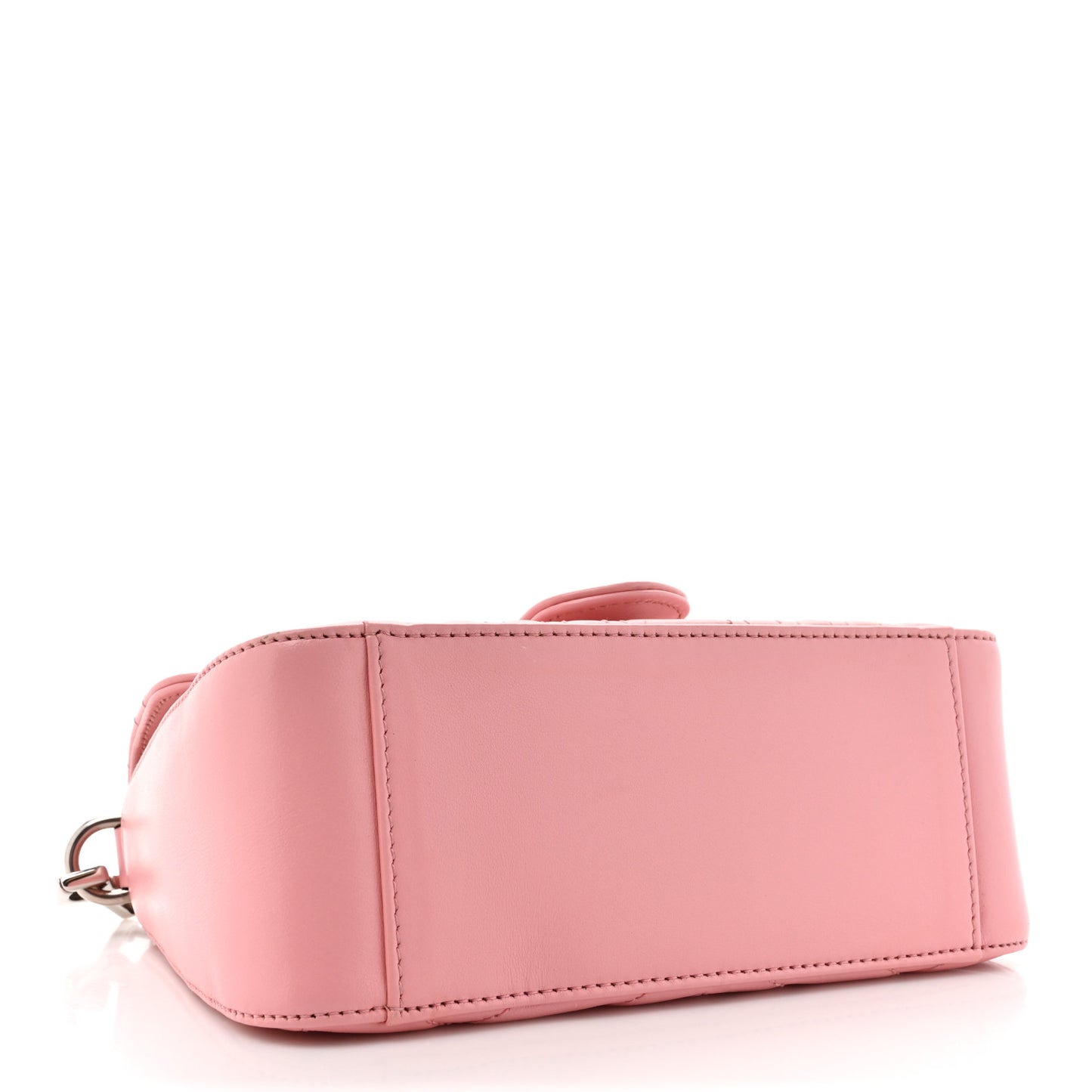 Calfskin Matelasse Mini GG Marmont Top Handle Shoulder Bag Wild Rose