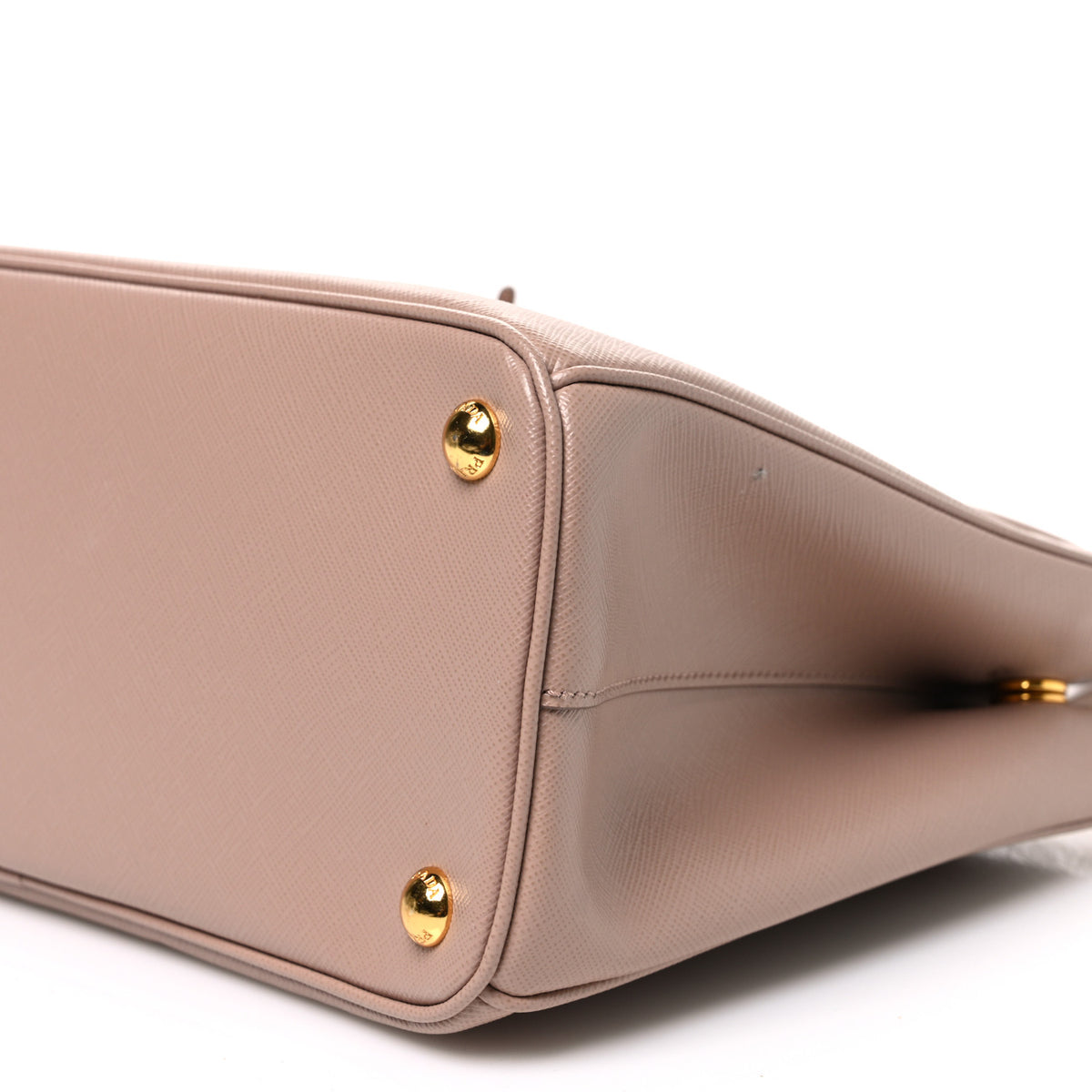 Saffiano Lux Small Galleria Double Zip Tote Cipria