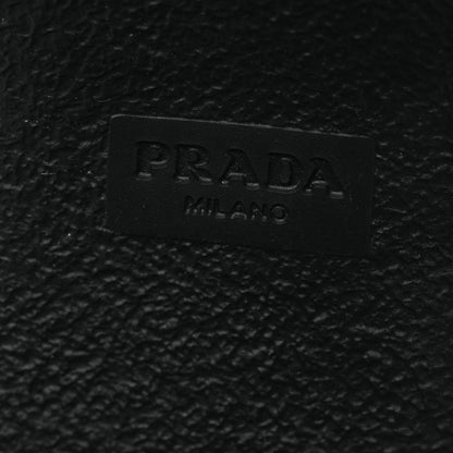 Prada Spazzolato Re-Nylon Metal Triangle Logo Lace Up 55mm Ankle Boots 38.5 Black 8 of 11