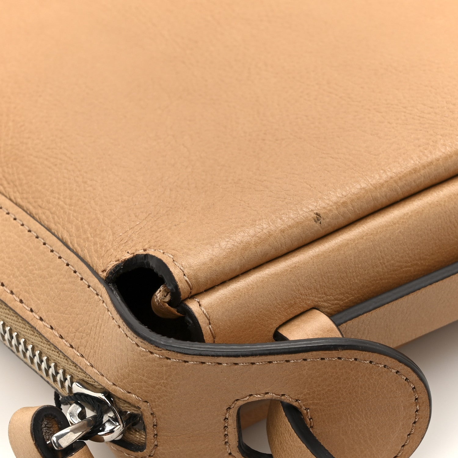 Fendi Vitello Medium Simply Fendi Shoulder Bag Miele Scuro 12 of 12