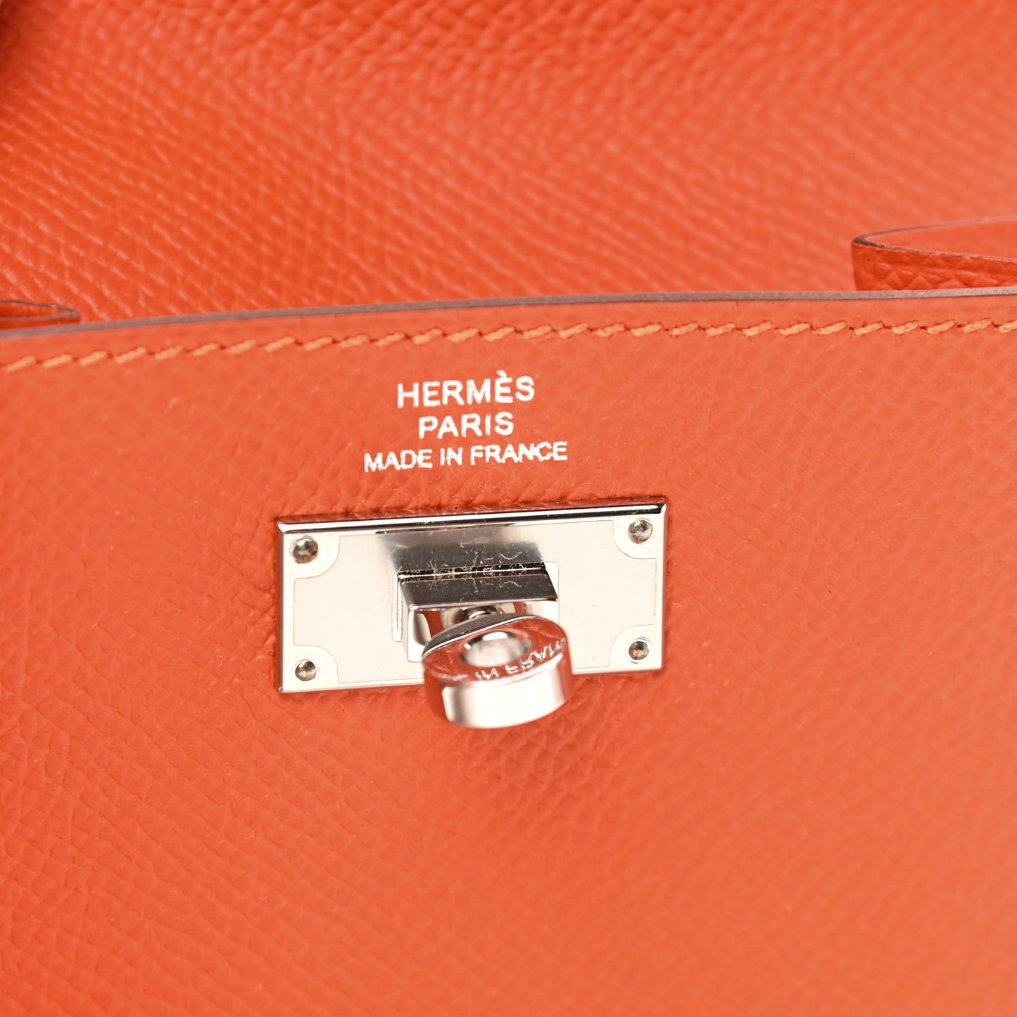Epsom Kelly Pocket Compact Wallet Orange Poppy